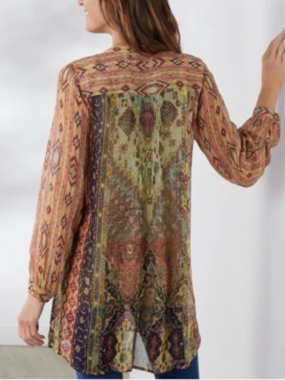 Soft Surroundings Multi-Color Patterned Tunic - Picture 3 of 6